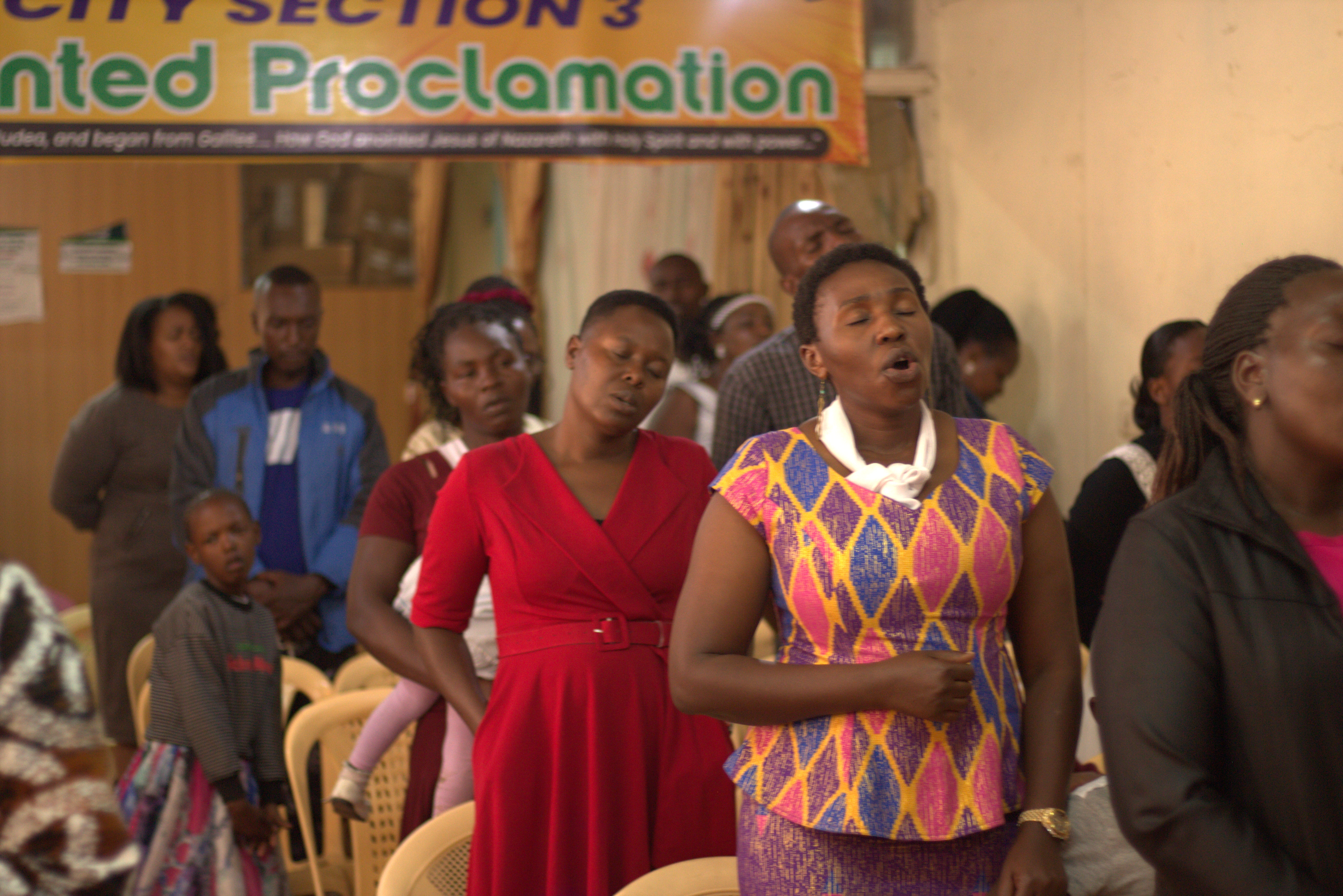 Sunday worship service